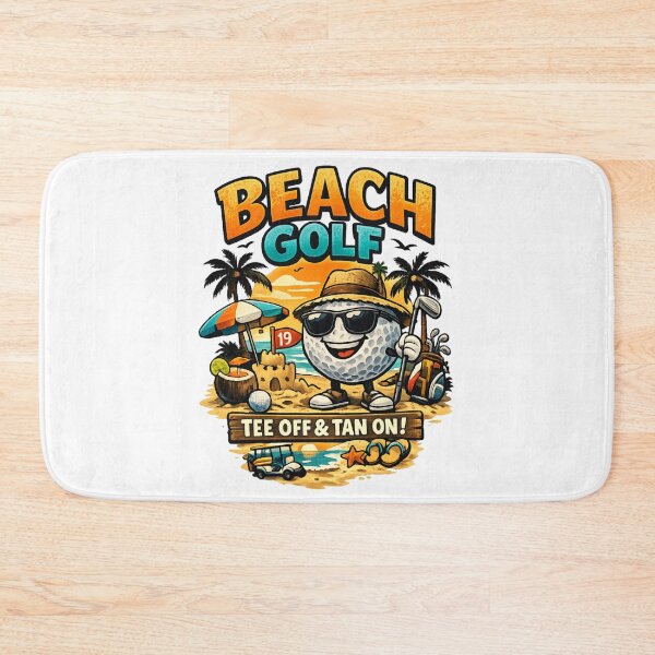 Item preview, Beach Golf Tee Off & Tan On -  Funny Summer Vacation Golfer designed and sold by SidTastic .