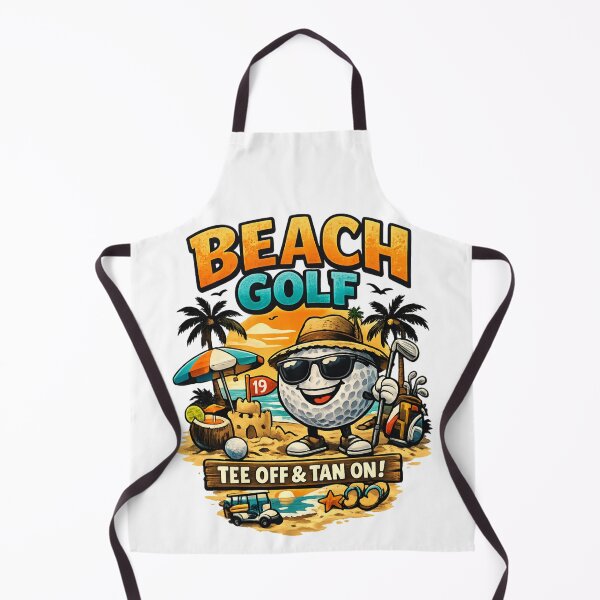 Item preview, Beach Golf Tee Off & Tan On -  Funny Summer Vacation Golfer designed and sold by SidTastic .