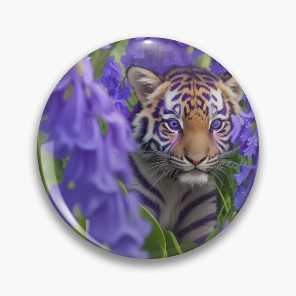 Item preview, Lavender Tiger Cub 2 designed and sold by Universe-of-Merch.