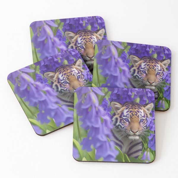 Item preview, Lavender Tiger Cub 2 designed and sold by Universe-of-Merch.