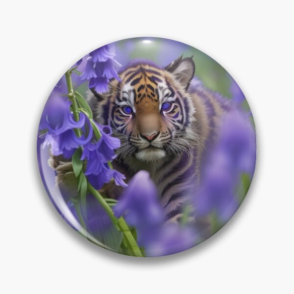 Item preview, Lavender tiger cub 1 designed and sold by Universe-of-Merch.