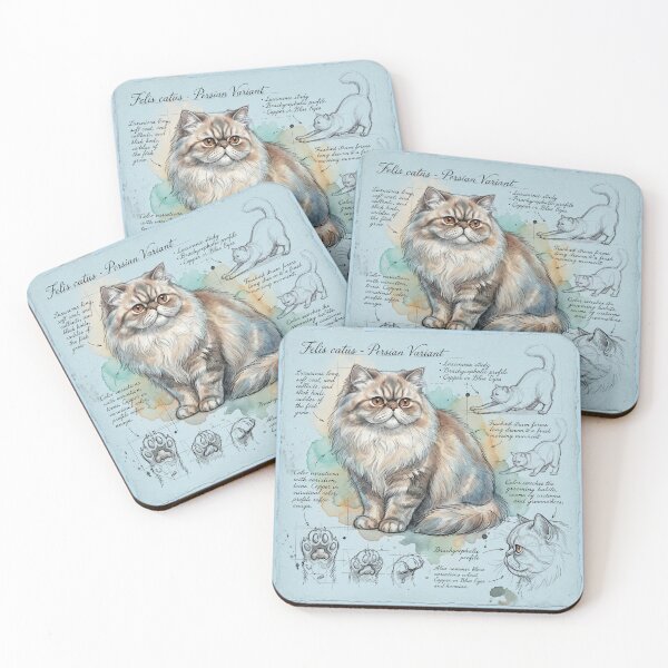 Item preview, Persian Cat Anatomical Scientific Sketch Illustration designed and sold by Paolo-Bandal.