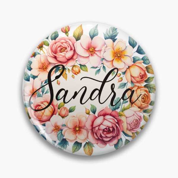 Item preview, Sandra Floral Name Watercolor Boho Personalized Design designed and sold by ArcticFoxStudio.