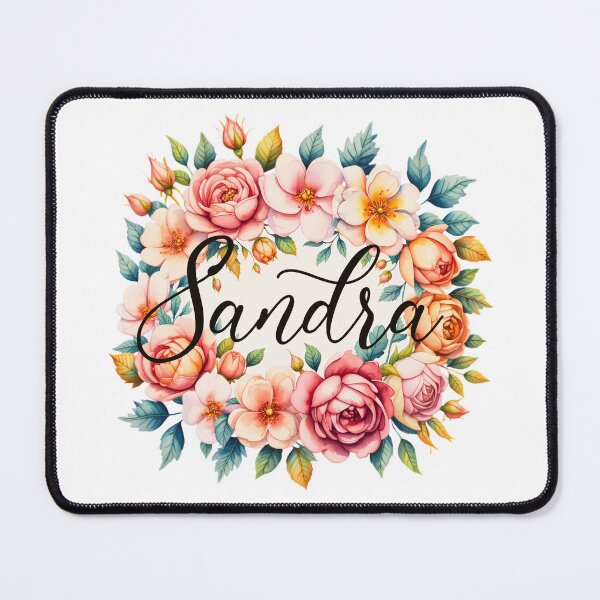 Item preview, Sandra Floral Name Watercolor Boho Personalized Design designed and sold by ArcticFoxStudio.