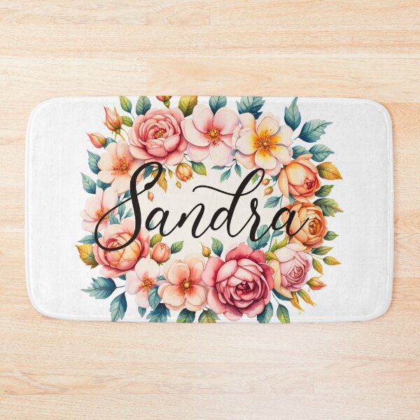 Item preview, Sandra Floral Name Watercolor Boho Personalized Design designed and sold by ArcticFoxStudio.