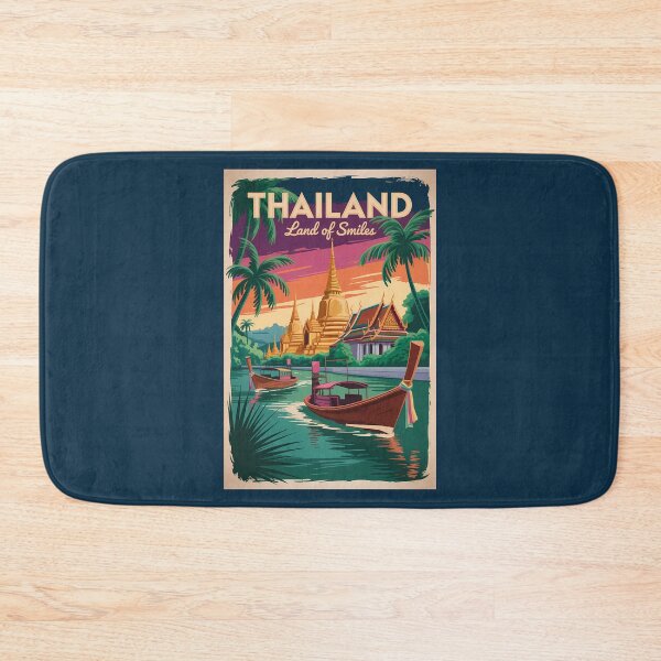 Item preview, Thailand Landscape Illustration Travel Art Vintage designed and sold by KrisSidDesigns.