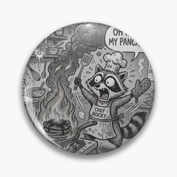 Item preview, Pancake Disaster Raccoon T-Shirt | Breakfast Meme Shirt designed and sold by DmaarGroup.