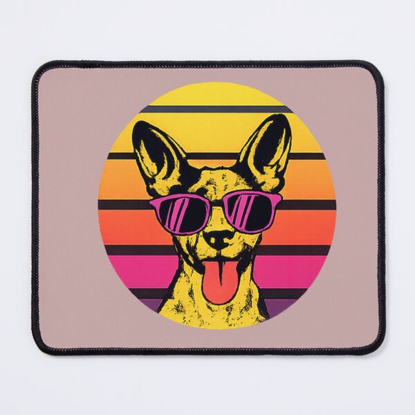 Item preview, Funny Cool Dog Vintage Retro Sunset Sunglasses T-Shirt designed and sold by PoojaArtLab.