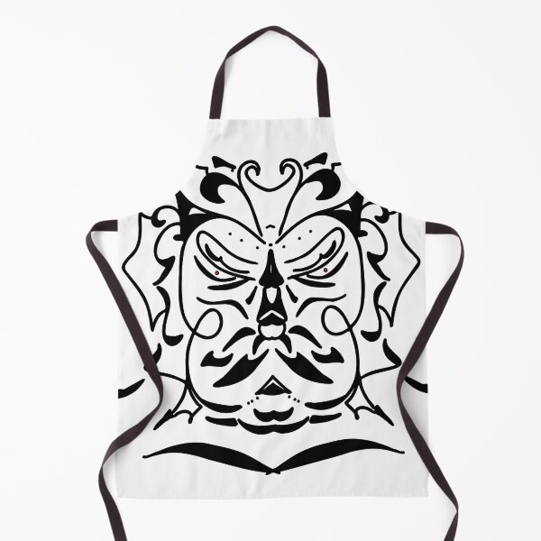 Item preview, Tribal Demon Mask Blackwork Tattoo designed and sold by Rexusstain.