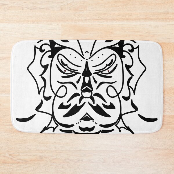 Item preview, Tribal Demon Mask Blackwork Tattoo designed and sold by Rexusstain.