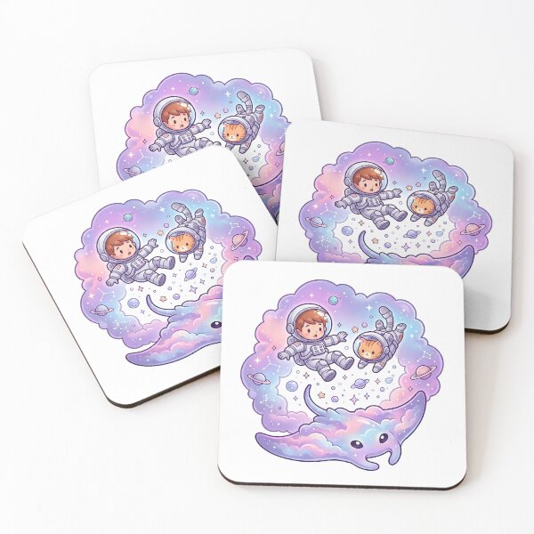 Item preview, Cute Astronaut Cat Floating Through Space designed and sold by MHArtSpace.