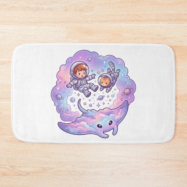 Item preview, Cute Astronaut Cat Floating Through Space designed and sold by MHArtSpace.