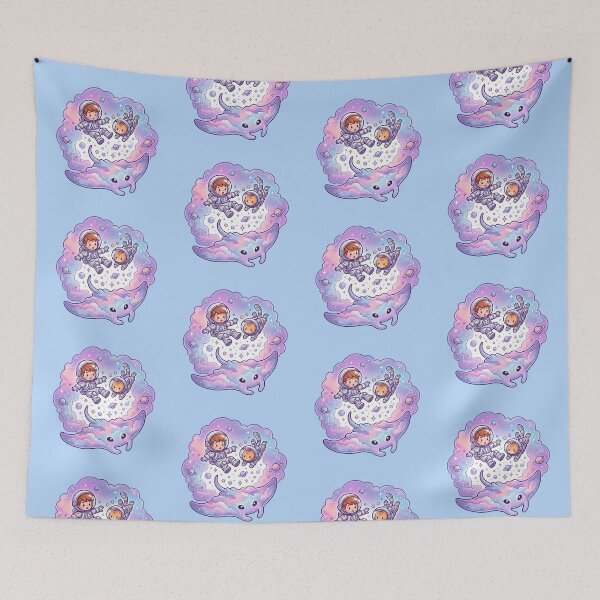 Item preview, Cute Astronaut Cat Floating Through Space designed and sold by MHArtSpace.