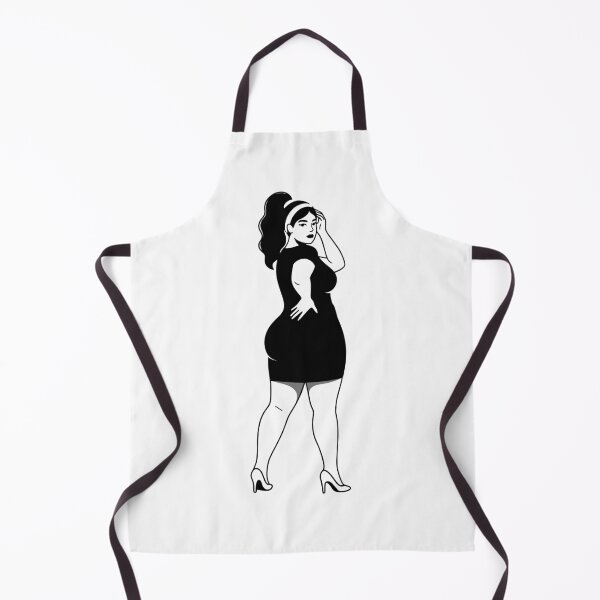 Item preview, urvy Plus Size Woman Silhouette Vector Illustration | Sexy Black Female Body Art Design designed and sold by skgraphictrafic.