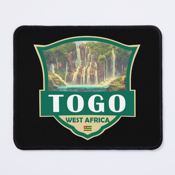 Item preview, Togo Illustration Retro Badge designed and sold by KrisSidDesigns.