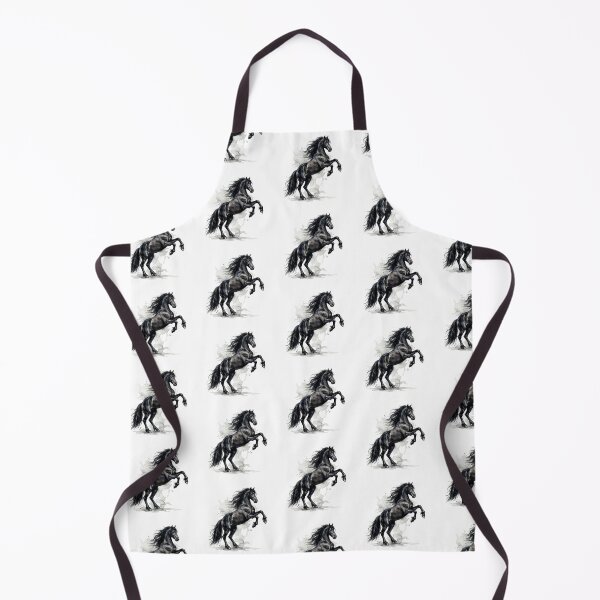 Item preview, Elegant Black Rearing Horse designed and sold by Rutvain.