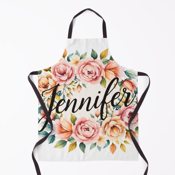 Item preview, Jennifer Floral Name Watercolor Boho Personalized Design designed and sold by ArcticFoxStudio.