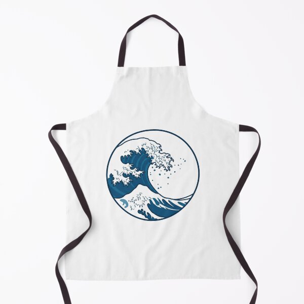 Item preview, Blue Stylized Great Wave Circular Graphic designed and sold by Opal Aura .