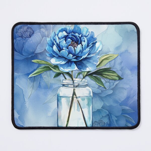 Item preview, Perwinkle Blue Peonies Botanical designed and sold by SalonOfArt.