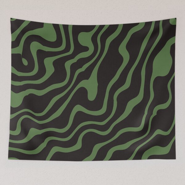 Item preview, Abstract Green Wavy Pattern Aesthetic designed and sold by Rexusstain.