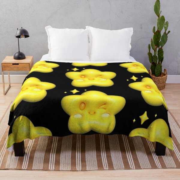 Item preview, 3D Puffy Star Cute | Kawaii Yellow Pattern designed and sold by Rawafi Art Studio.
