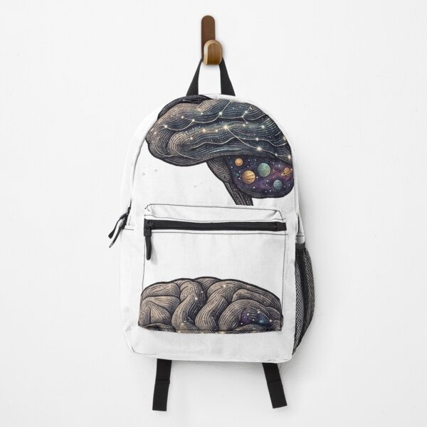 Item preview, Cosmic Brain Galaxy Universe Surreal Science Art designed and sold by JeevanStickers.