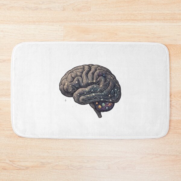 Item preview, Cosmic Brain Galaxy Universe Surreal Science Art designed and sold by JeevanStickers.