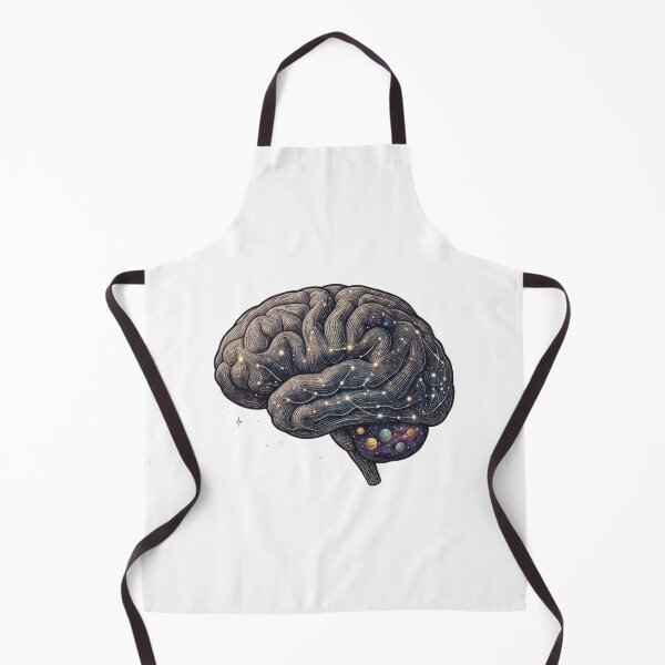Item preview, Cosmic Brain Galaxy Universe Surreal Science Art designed and sold by JeevanStickers.
