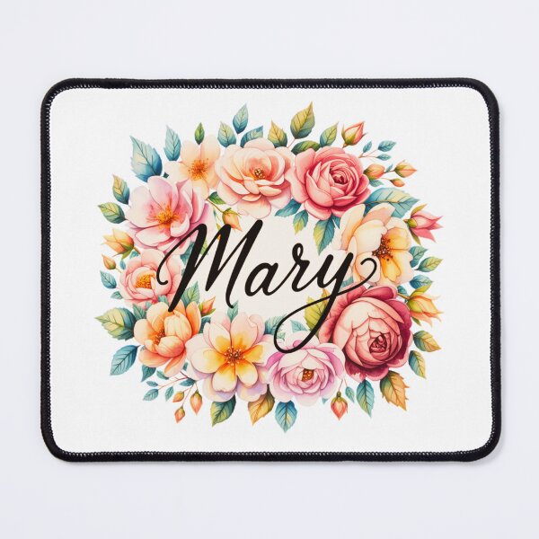 Item preview, Mary Floral Name Watercolor Boho Personalized Design designed and sold by ArcticFoxStudio.