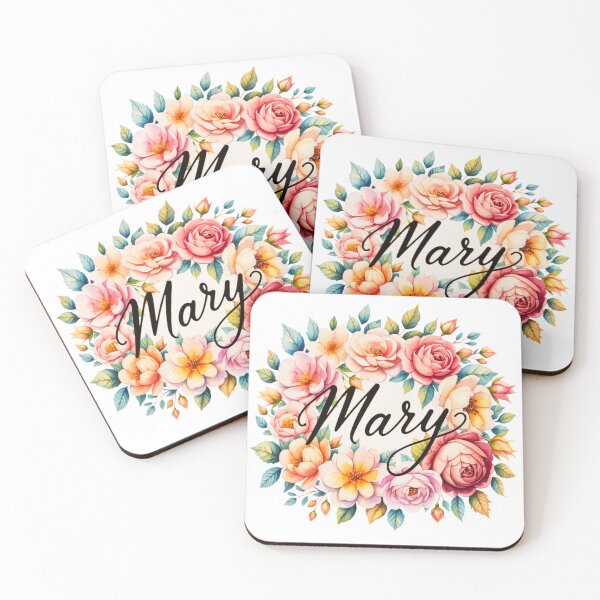 Item preview, Mary Floral Name Watercolor Boho Personalized Design designed and sold by ArcticFoxStudio.