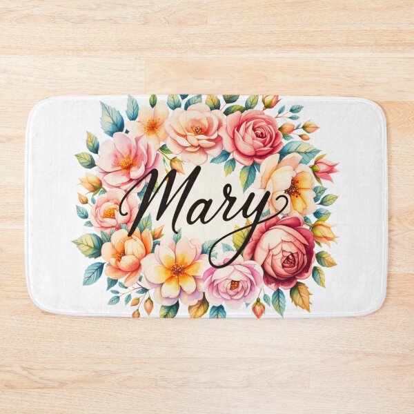 Item preview, Mary Floral Name Watercolor Boho Personalized Design designed and sold by ArcticFoxStudio.