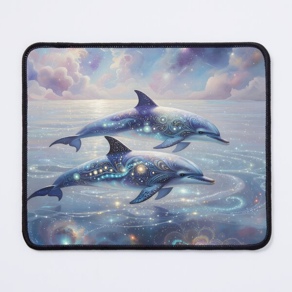 Item preview, Magical Dolphins in a Starry Sea designed and sold by Roanemermaid.