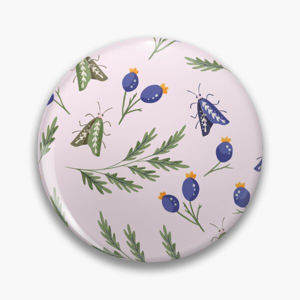 Item preview, Mystical Woodland Moth Botanical Pattern designed and sold by BetOova.
