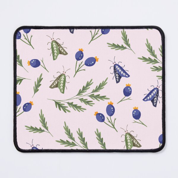 Item preview, Mystical Woodland Moth Botanical Pattern designed and sold by BetOova.