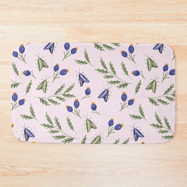 Item preview, Mystical Woodland Moth Botanical Pattern designed and sold by BetOova.