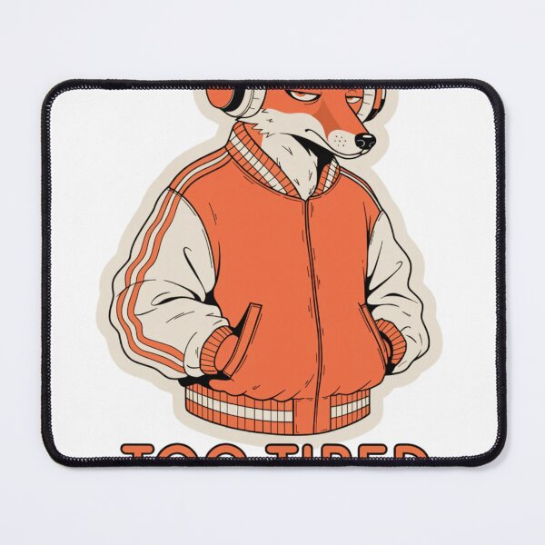 Item preview, Too Tired to Care Funny Fox Streetwear designed and sold by Gang store.