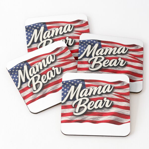 Item preview, Mama Bear American Flag - Don't Mess with her! designed and sold by Truly Love America.