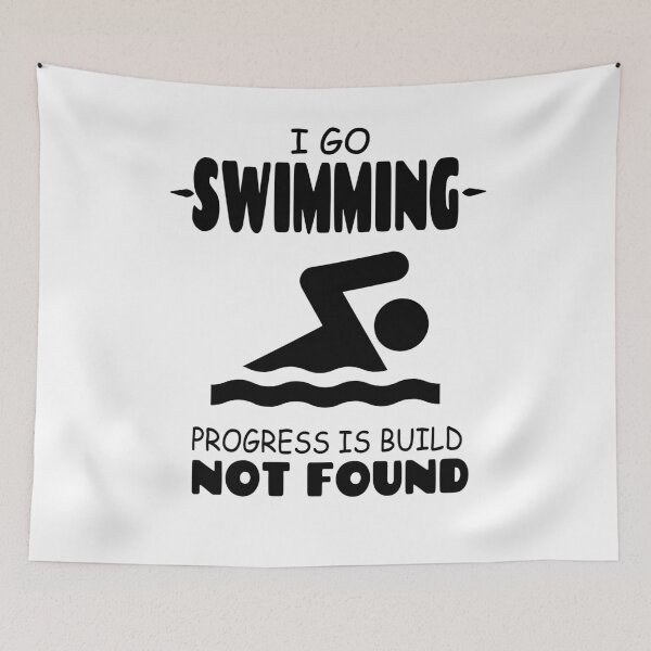 Item preview, I Go Swimming Progress Is Build Not Found designed and sold by Tillscreativ.