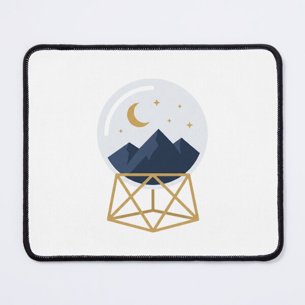 Item preview, Mystical Mountain Moon Crystal Ball Graphic designed and sold by Opal Aura .
