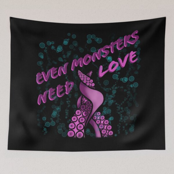 Item preview, Even Monsters Need Love designed and sold by chaosqueenrach.