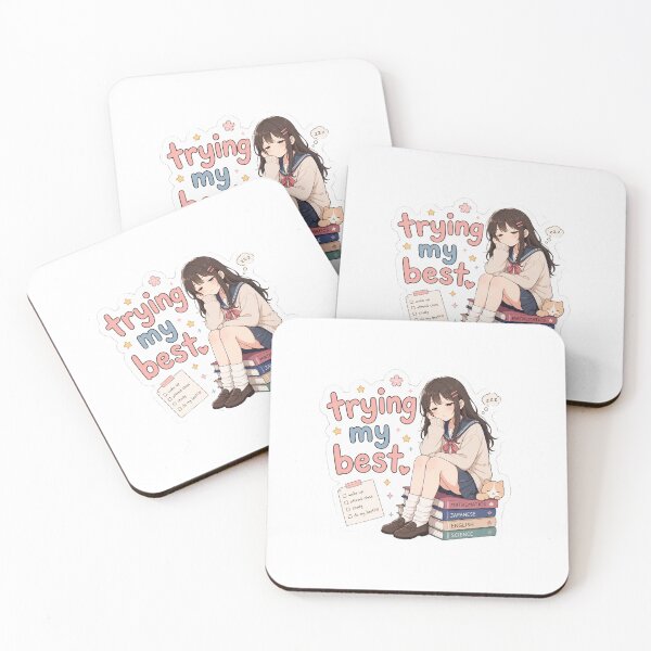 Item preview, trying my best sticker designed and sold by naruto4925.