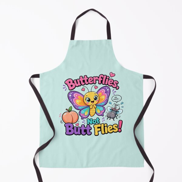Item preview, Butterflies Not Butt Flies Funny Kids Pun Design designed and sold by planetreynolds.
