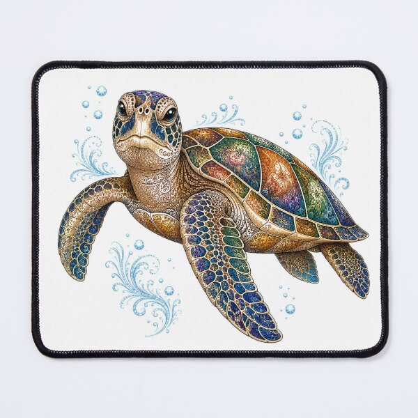 Item preview, Intricate Sea Turtle designed and sold by PaintedbyCarol.