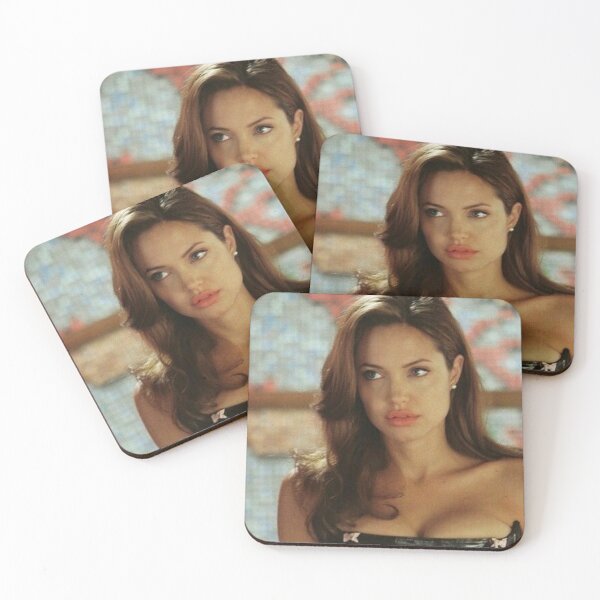 Item preview, girly girl sticker - Angelina Jolie designed and sold by inainart.