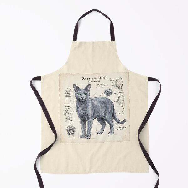 Item preview, Russian Blue Cat Anatomical Study Print designed and sold by Paolo-Bandal.