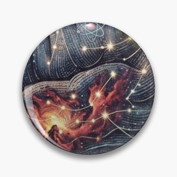 Item preview, Melting Cosmic Brain Galaxy Surreal Science Art designed and sold by JeevanStickers.