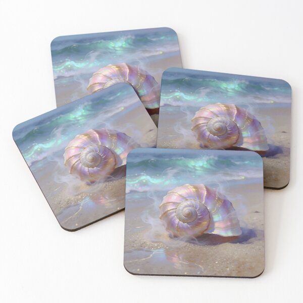 Item preview, Iridescent Nautilus Seashell on Beach designed and sold by Roanemermaid.