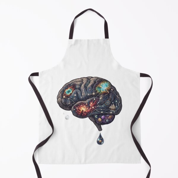 Item preview, Melting Cosmic Brain Galaxy Surreal Science Art designed and sold by JeevanStickers.