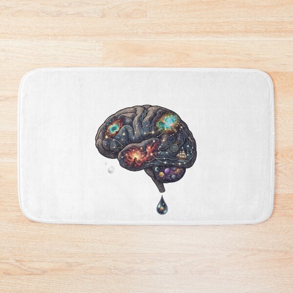 Item preview, Melting Cosmic Brain Galaxy Surreal Science Art designed and sold by JeevanStickers.