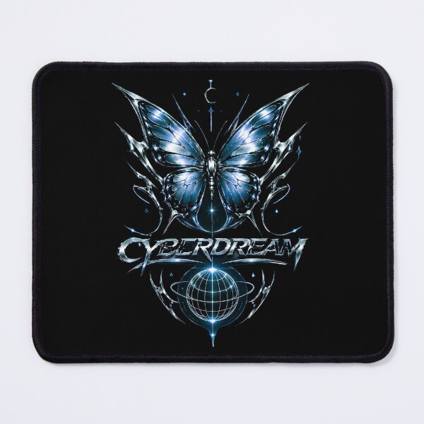 Item preview, Cyberdream Chrome Butterfly Cyberpunk Y2K Design designed and sold by Waldero.